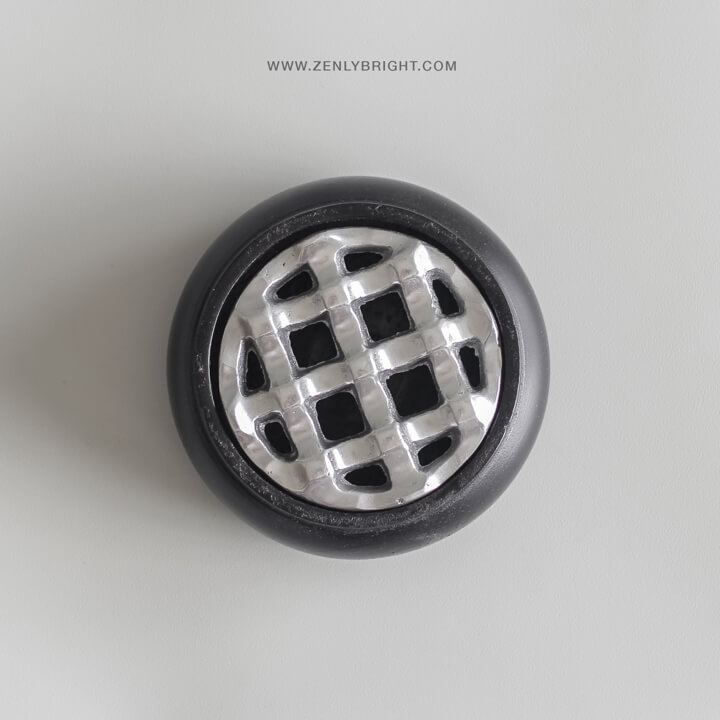 black-ashtray-for-wholesale-bali-indonesia-teak-wood-and-aluminium-4-holes-round-shape